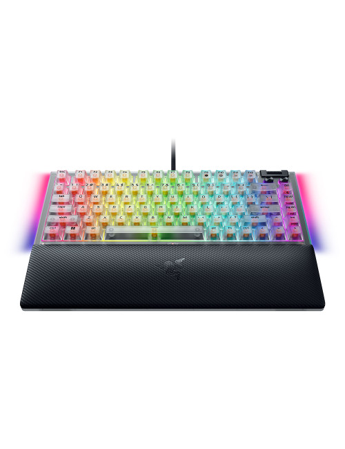 Razer Hot-swappable Mechanical Gaming Keyboard | BlackWidow V4 75% | Gaming Keyboard | Wired | US | Phantom White Edition | USB 