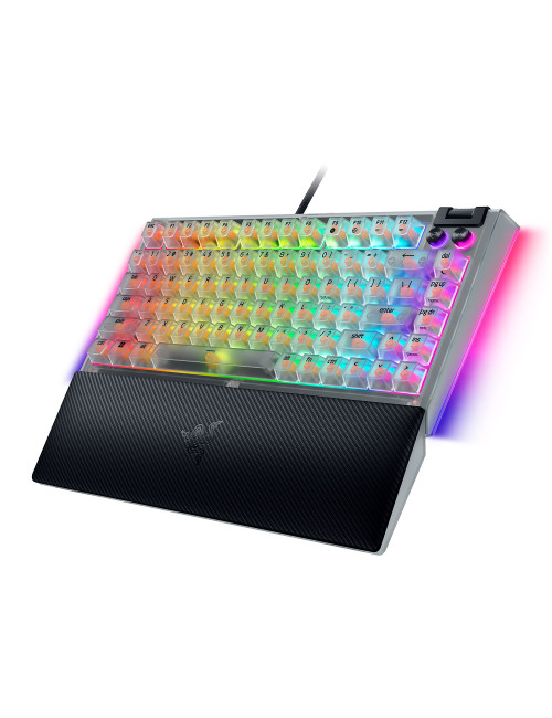 Razer Hot-swappable Mechanical Gaming Keyboard | BlackWidow V4 75% | Gaming Keyboard | Wired | US | Phantom White Edition | USB 