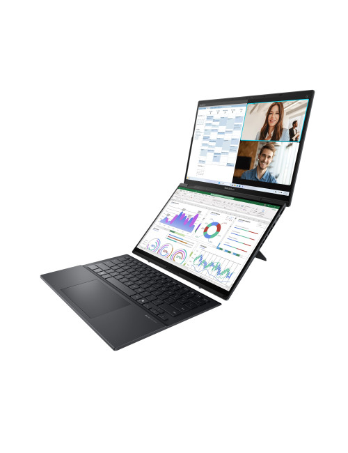 Asus | Zenbook Duo UX8406CA-PZ068X | Basalt Gray | 14 " | OLED | Touchscreen | 3K | 2880 x 1800 pixels | Glossy | Intel Core Ult