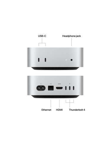 Apple Mac | Mini | Desktop | Apple M4 | Internal memory 24 GB | Solid-state drive capacity 512 GB | Keyboard language No keyboar