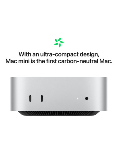 Apple Mac | Mini | Desktop | Apple M4 | Internal memory 16 GB | Solid-state drive capacity 256 GB | No Optical Drive | Keyboard 