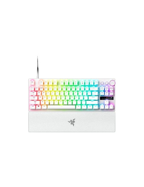 Razer Huntsman V3 Pro Tenkeyless 8KHz | Gaming keyboard | Wired | US | White | Razer Analog Optical Switch Gen-2