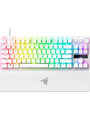 Razer Huntsman V3 Pro Tenkeyless 8KHz | Gaming keyboard | Wired | US | White | Razer Analog Optical Switch Gen-2