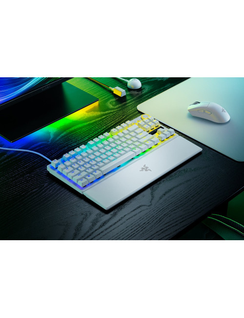 Razer Huntsman V3 Pro Tenkeyless 8KHz | Gaming keyboard | Wired | US | White | Razer Analog Optical Switch Gen-2