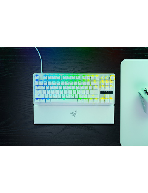 Razer Huntsman V3 Pro Tenkeyless 8KHz | Gaming keyboard | Wired | US | White | Razer Analog Optical Switch Gen-2