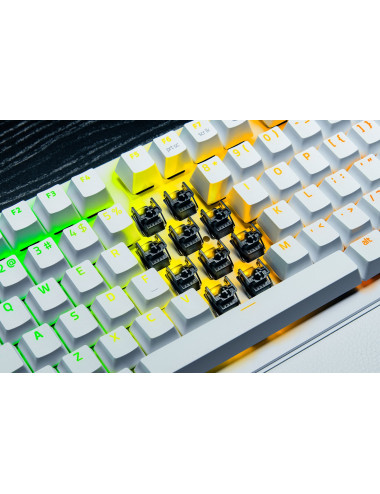 Razer Huntsman V3 Pro Tenkeyless 8KHz | Gaming keyboard | Wired | US | White | Razer Analog Optical Switch Gen-2