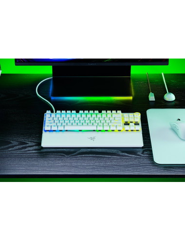 Razer Huntsman V3 Pro Tenkeyless 8KHz | Gaming keyboard | Wired | US | White | Razer Analog Optical Switch Gen-2