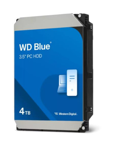 HDD|WESTERN DIGITAL|Blue|4TB|128 MB|5400 rpm|3,5"|WD40EZZX