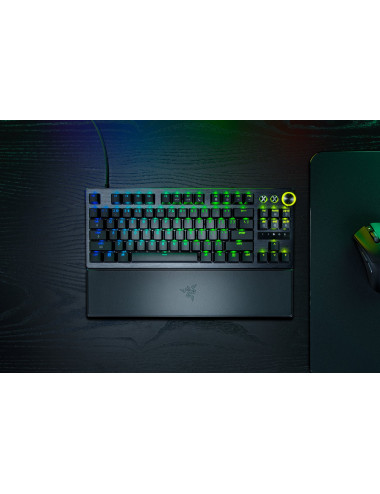 Razer Huntsman V3 Pro Tenkeyless 8KHz | Gaming keyboard | Wired | US | Black | USB Type-C | Razer Analog Optical Switch Gen-2