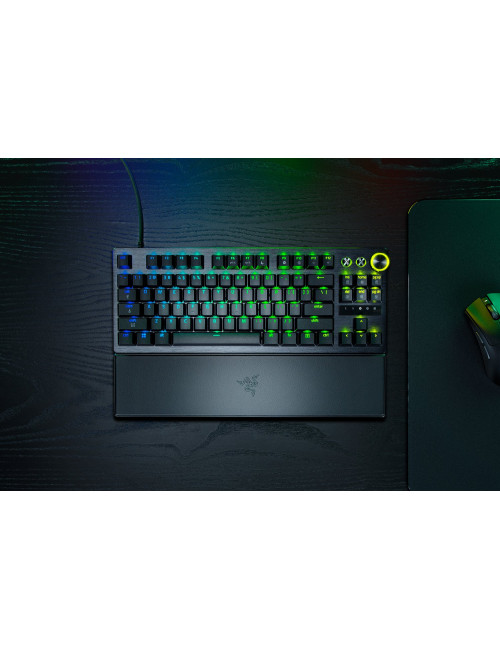 Razer Huntsman V3 Pro Tenkeyless 8KHz | Gaming keyboard | Wired | US | Black | USB Type-C | Razer Analog Optical Switch Gen-2
