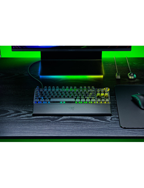 Razer Huntsman V3 Pro Tenkeyless 8KHz | Gaming keyboard | Wired | US | Black | USB Type-C | Razer Analog Optical Switch Gen-2