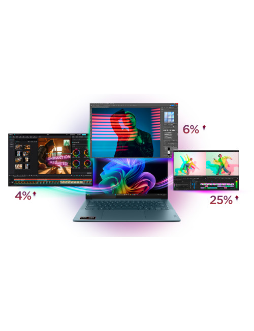 Lenovo Yoga Pro 7 14AKP10 | Tidal Teal | 14.5 " | OLED | 3K | 2944 x 1840 pixels | Glossy | AMD Ryzen AI 7 | 350 | 32 GB | Solde