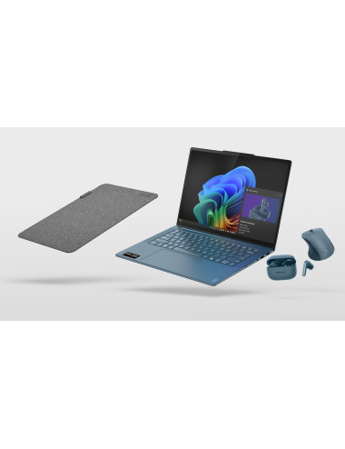 Lenovo Yoga Pro 7 14AKP10 | Tidal Teal | 14.5 " | OLED | 3K | 2944 x 1840 pixels | Glossy | AMD Ryzen AI 7 | 350 | 32 GB | Solde