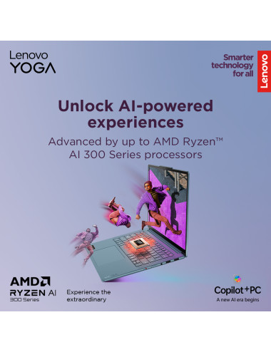 Lenovo Yoga Pro 7 14AKP10 | Tidal Teal | 14.5 " | OLED | 3K | 2944 x 1840 pixels | Glossy | AMD Ryzen AI 7 | 350 | 32 GB | Solde