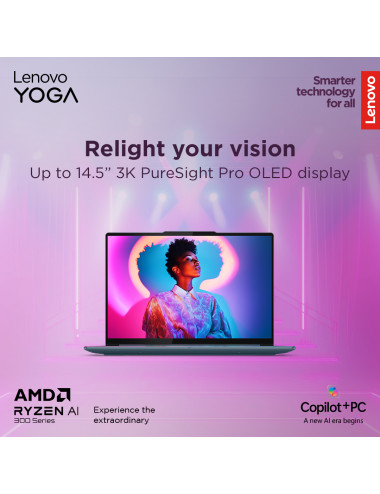 Lenovo Yoga Pro 7 14AKP10 | Tidal Teal | 14.5 " | OLED | 3K | 2944 x 1840 pixels | Glossy | AMD Ryzen AI 7 | 350 | 32 GB | Solde
