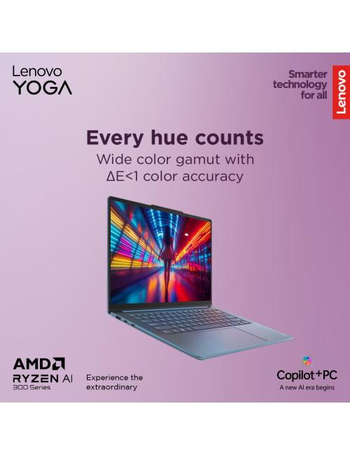 Lenovo Yoga Pro 7 14AKP10 | Tidal Teal | 14.5 " | OLED | 3K | 2944 x 1840 pixels | Glossy | AMD Ryzen AI 7 | 350 | 32 GB | Solde