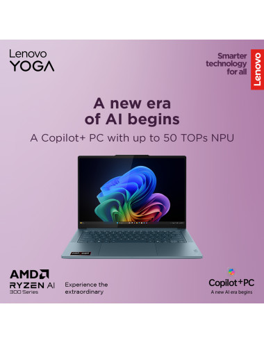 Lenovo Yoga Pro 7 14AKP10 | Tidal Teal | 14.5 " | OLED | 3K | 2944 x 1840 pixels | Glossy | AMD Ryzen AI 7 | 350 | 32 GB | Solde