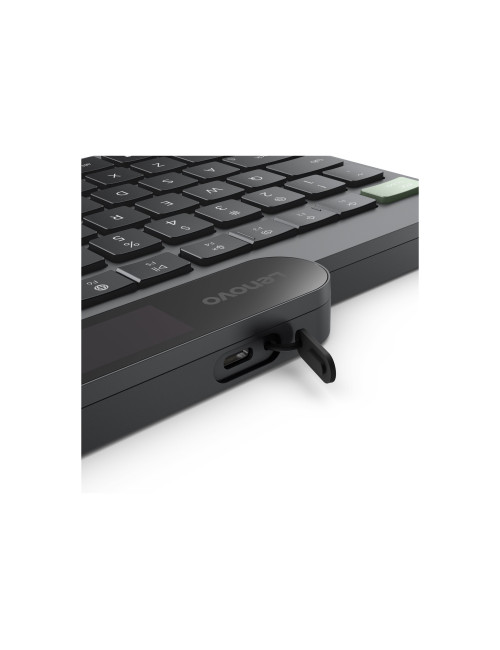 Lenovo Self-Charging Bluetooth Keyboard-US Euro | Keyboard | Bluetooth | US Euro | Black