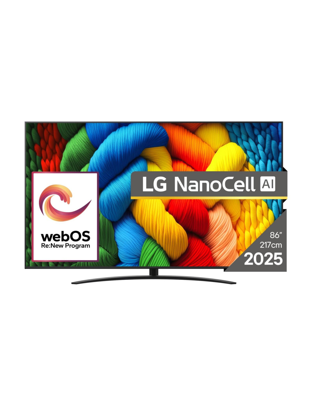 TV Set|LG|86"|4K/Smart|3840x2160|Wireless LAN|Bluetooth|webOS|Black|86NANO81A3A