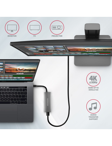 AXAGON Multi-port USB-C 10Gbps hub, 13cm | HMC-5G21