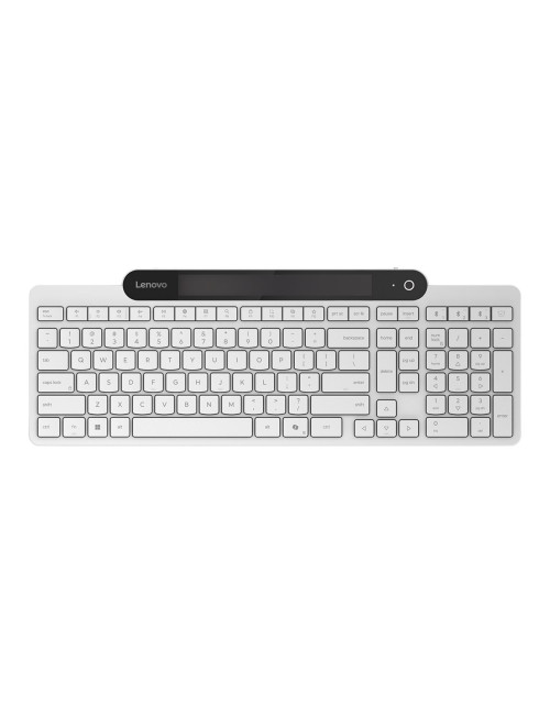 Lenovo 800 Self-Charging Bluetooth Keyboard-US English | Keyboard | Bluetooth | US English | White