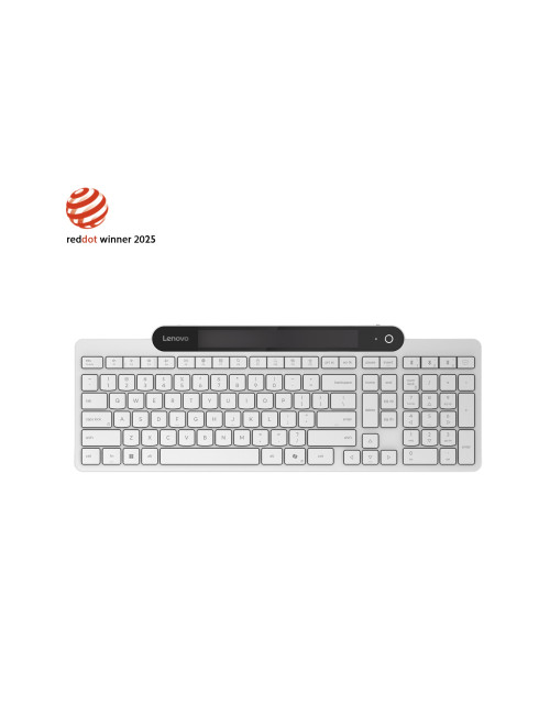 Lenovo 800 Self-Charging Bluetooth Keyboard-US English | Keyboard | Bluetooth | US English | White