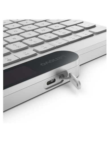 Lenovo 800 Self-Charging Bluetooth Keyboard-US English | Keyboard | Bluetooth | US English | White