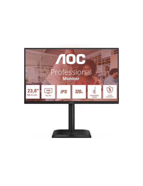 AOC 24E4U | 23.8 " | IPS | FHD | 16:9 | 120 Hz | 4 ms | 1920 x 1080 pixels | 300 cd/m