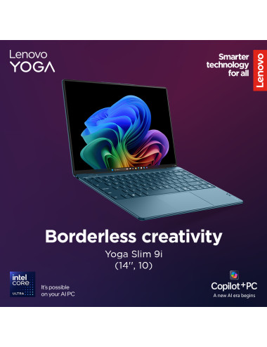 Lenovo Yoga Slim 9 14ILL10 | Tidal Teal | 14 " | OLED | Touchscreen | 4K WQUXGA | 3840 x 2400 pixels | Glossy | Intel Core Ultra