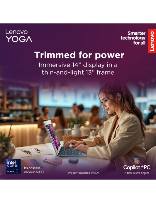 Lenovo Yoga Slim 9 14ILL10 | Tidal Teal | 14 " | OLED | Touchscreen | 4K WQUXGA | 3840 x 2400 pixels | Glossy | Intel Core Ultra