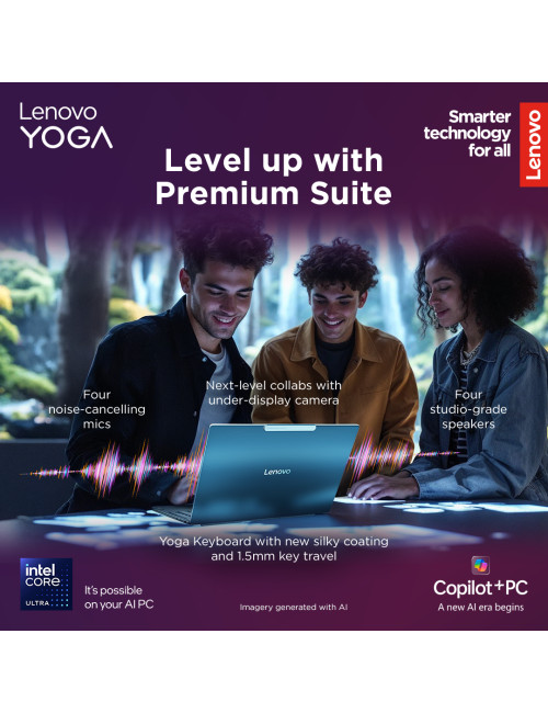 Lenovo Yoga Slim 9 14ILL10 | Tidal Teal | 14 " | OLED | Touchscreen | 4K WQUXGA | 3840 x 2400 pixels | Glossy | Intel Core Ultra