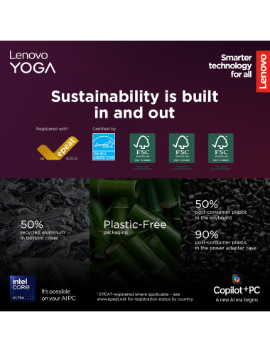 Lenovo Yoga Slim 9 14ILL10 | Tidal Teal | 14 " | OLED | Touchscreen | 4K WQUXGA | 3840 x 2400 pixels | Glossy | Intel Core Ultra