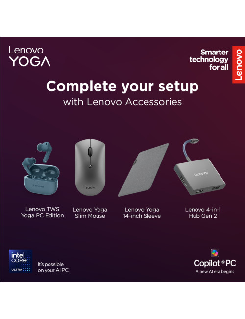 Lenovo Yoga Slim 9 14ILL10 | Tidal Teal | 14 " | OLED | Touchscreen | 4K WQUXGA | 3840 x 2400 pixels | Glossy | Intel Core Ultra