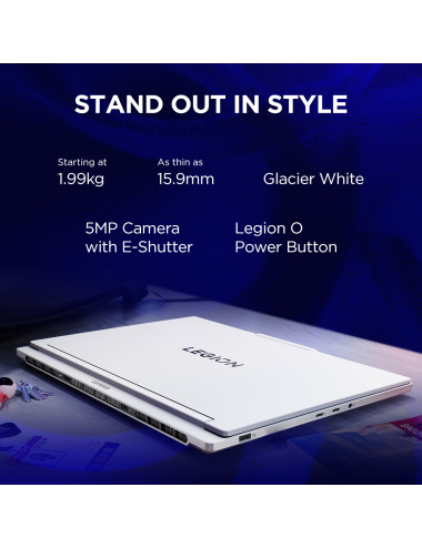 Lenovo Legion 7 16IAX10 | Glacier White | 16 " | OLED | WQXGA | 2560 x 1600 pixels | Intel Core Ultra 9 | 275HX | 32 GB | CSODIM
