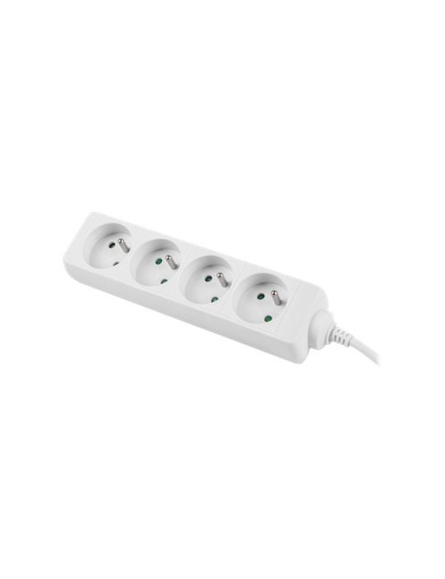 Lanberg Cable Power Strip 4X French Outlets Quality-Grade Copper, 1.5 m | PS0-04E-0150-W