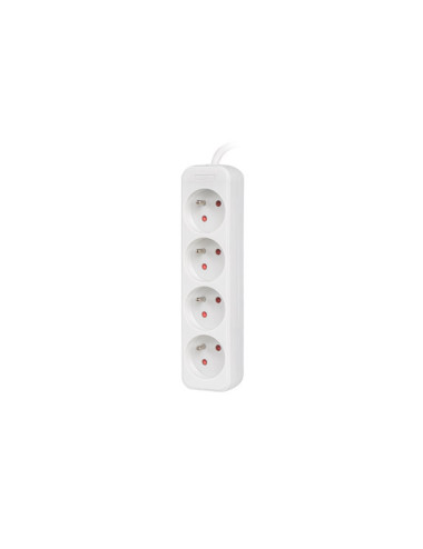 Lanberg Cable Power Strip 4X French Outlets Quality-Grade Copper, 1.5 m | PS0-04E-0150-W