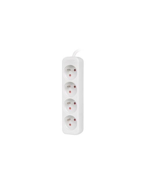 Lanberg Cable Power Strip 4X French Outlets Quality-Grade Copper, 1.5 m | PS0-04E-0150-W