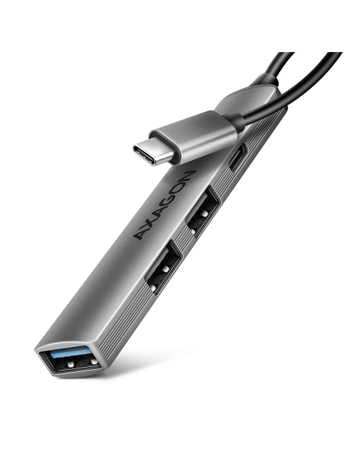 AXAGON ALU STRIP USB-C 4 port hub | HUE-STC