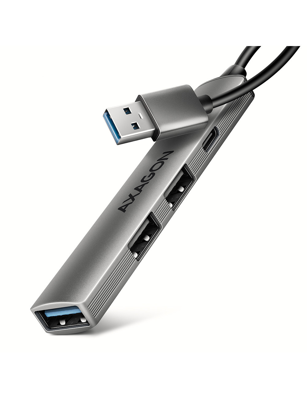 AXAGON ALU STRIP USB-A 4 port hub | HUE-STA