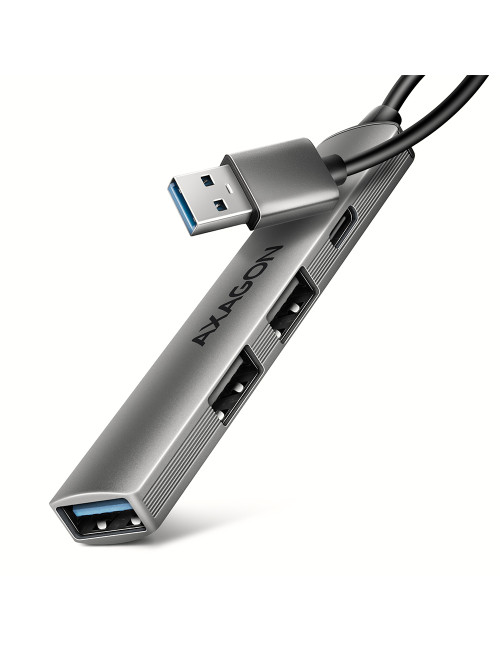 AXAGON ALU STRIP USB-A 4 port hub | HUE-STA