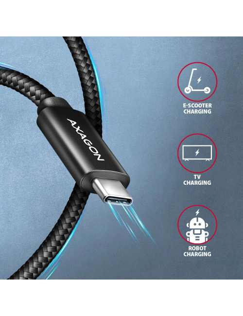 AXAGON NewGEN+ USB-C to USB-C 4 Gen 3 2/240 W cable, 0.5 m | BUCM4X-CM05AB