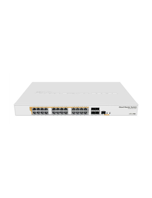 CRS328-24P-4S+RM Gigabit Ethernet POE/POE+ router/switch | 12 month(s) | PoE/Poe+ ports quantity 24