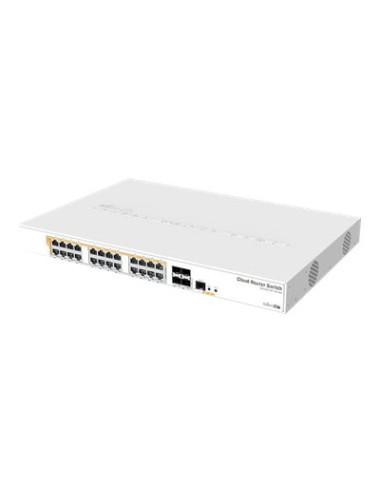 CRS328-24P-4S+RM Gigabit Ethernet POE/POE+ router/switch | 12 month(s) | PoE/Poe+ ports quantity 24