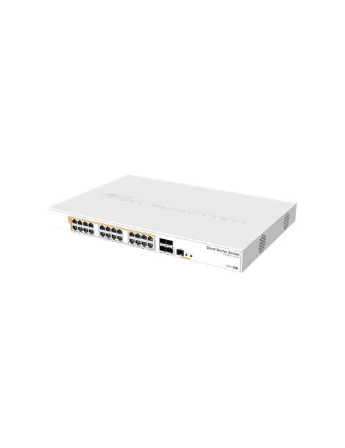 CRS328-24P-4S+RM Gigabit Ethernet POE/POE+ router/switch | 12 month(s) | PoE/Poe+ ports quantity 24
