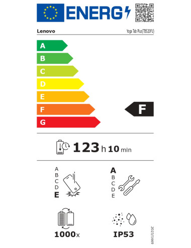 Lenovo | Yoga Tab Plus Wi-Fi (w/o power adapter) | ZAEG0018NL | 12.7 " | Tidal Teal | LTPS | 2944 x 1840 pixels | Qualcomm | Sna