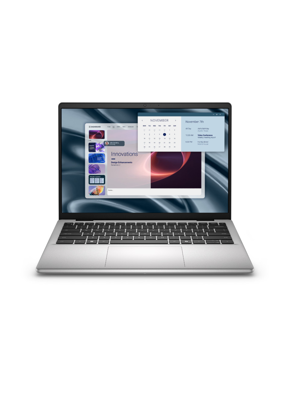 Dell Pro 14 Essential PV14255 | Platinum Silver | 14 " | 2K | 1920 x 1200 pixels | Anti-glare | AMD Ryzen AI 7 | 350 | 16 GB | D