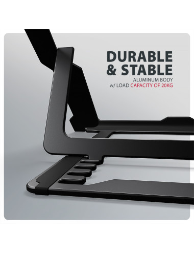 AXAGON STND-LAB stand for laptops and tablets | Adjustable Height, Angle | 10-17.3 " | Maximum weight (capacity) 20 kg | Black