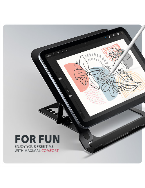 AXAGON STND-LAB stand for laptops and tablets | Adjustable Height, Angle | 10-17.3 " | Maximum weight (capacity) 20 kg | Black