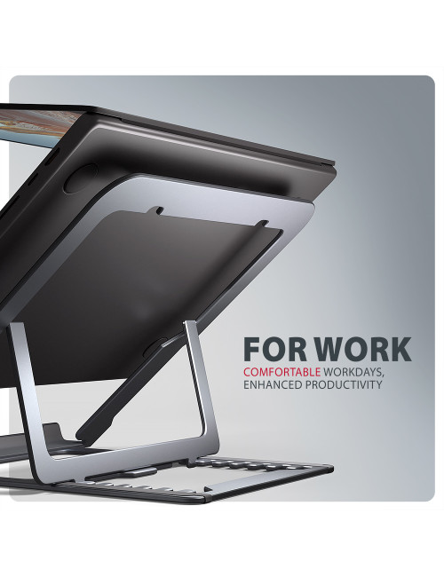 AXAGON STND-LAG stand for laptops and tablets | Adjustable Height, Angle | 10-17.3 " | Maximum weight (capacity) 20 kg | Grey