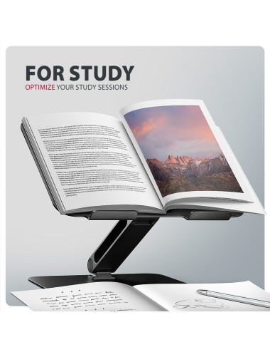 AXAGON STND-LQB stand for notebooks and tablets | Adjustable Height, Angle | 10-17.3 " | Maximum weight (capacity) 5 kg | Black